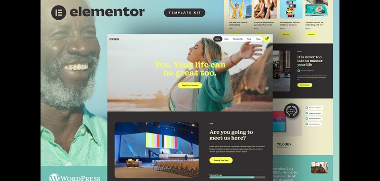 Item cover for download Evan - Life & Business Coach Elementor Pro Template Kit