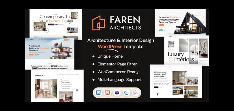 Item cover for download Faren - Architecture and Interior Design WordPress Theme
