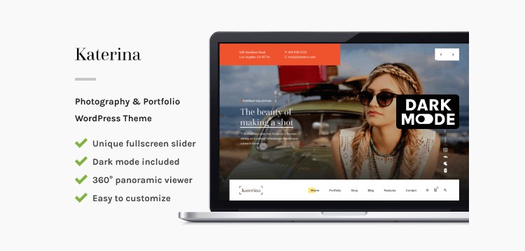 Item cover for download Katerina - Photography & Portfolio WordPress Theme