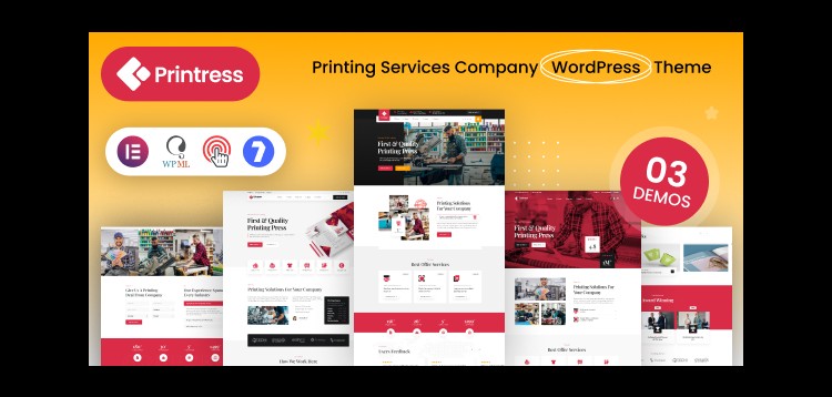 Item cover for download Printress - Printing Services Company WordPress