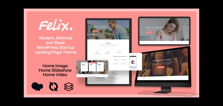 Item cover for download Felix. - Startup Landing Page WordPress Theme
