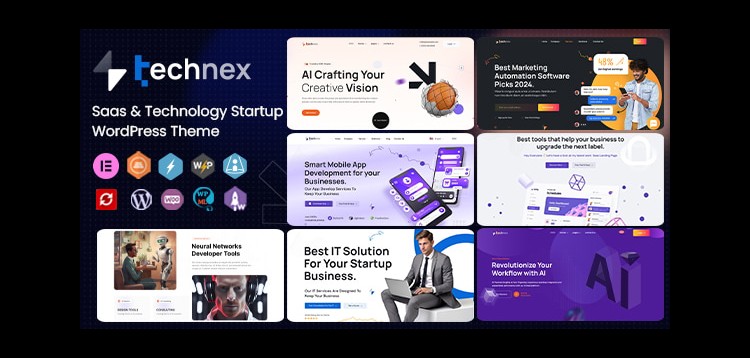 Item cover for download Technex - Elementor Technology & Software WordPress Theme