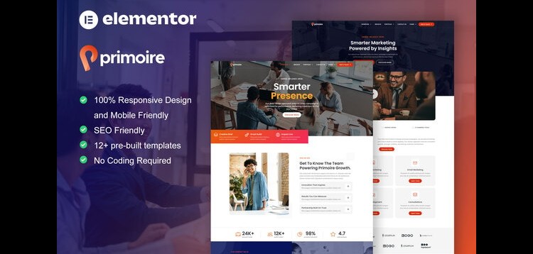 Item cover for download Primoire - Business Consulting Elementor Pro Template Kit