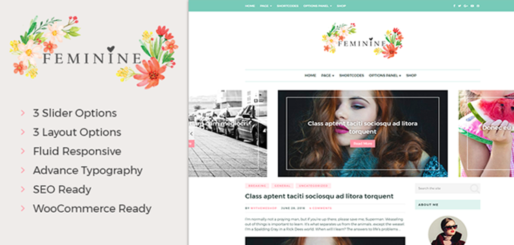 Item cover for download MyThemeShop Feminine WordPress Theme