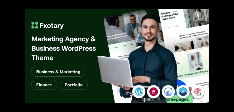 Item cover for download Fxotary – Modern Digital Agency WordPress Theme with Elementor Support