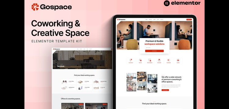 Item cover for download Gospace - Coworking & Creative Space Elementor Template Kit