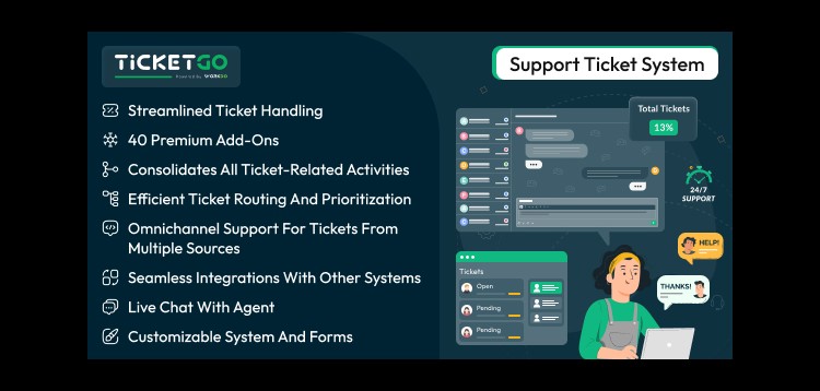 Item cover for download TicketGo - Support Ticket System