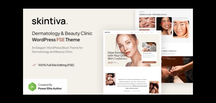 Item cover for download Skintiva – Dermatology & Beauty Clinic Gutenverse FSE WordPress Theme