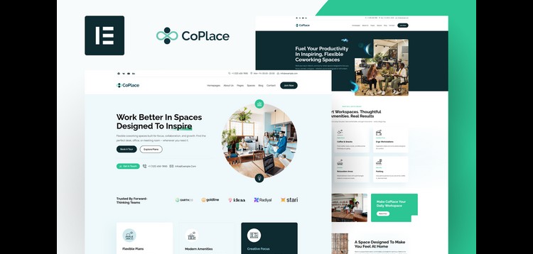 Item cover for download CoPlace - Co-Working Space Elementor Template Kit