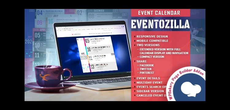 Item cover for download EventoZilla - Event Calendar - Addon For WPBakery Page Builder