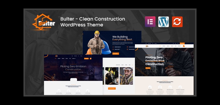 Item cover for download Bulter - Clean Construction WordPress Theme