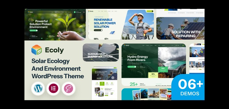 Item cover for download Ecoly - Solar Ecology & Environment WordPress Theme