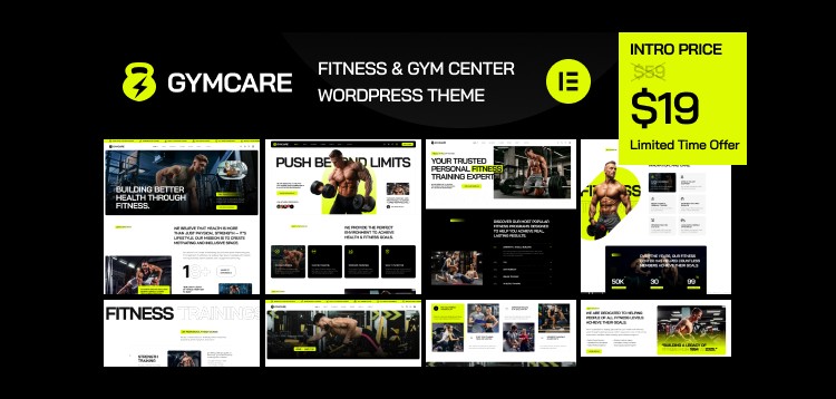Item cover for download Gymcare - Fitness and Gym WordPress Theme