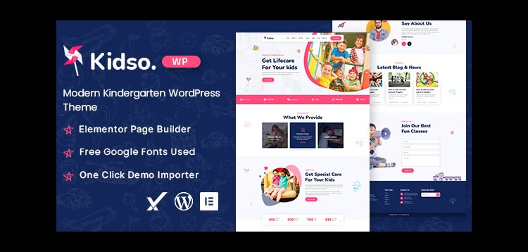 Item cover for download Kidso - Modern Kindergarten WordPress Theme