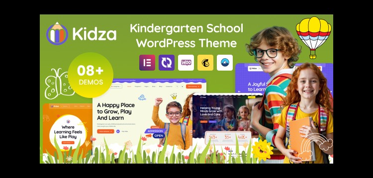 Item cover for download Kidza - Kindergarten WordPress Theme for PreScool