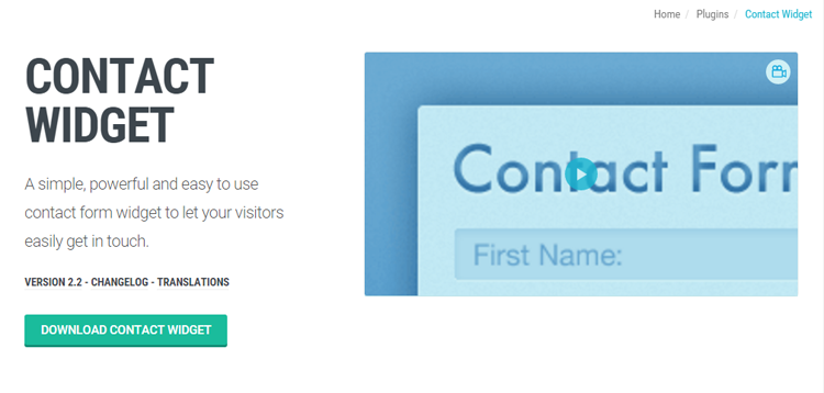 Item cover for download WPMU DEV Contact Widget