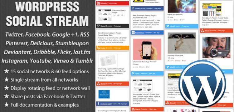 Item cover for download WordPress Social Stream
