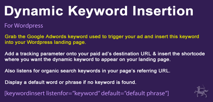 Item cover for download Wordpress Dynamic Keyword Insertion