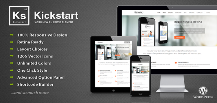 Item cover for download Kickstart - Retina Responsive Multi-Purpose Theme