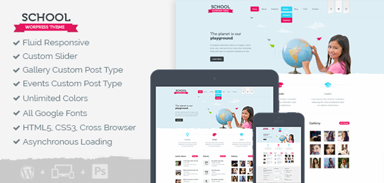 Item cover for download MyThemeShop School WordPress Theme