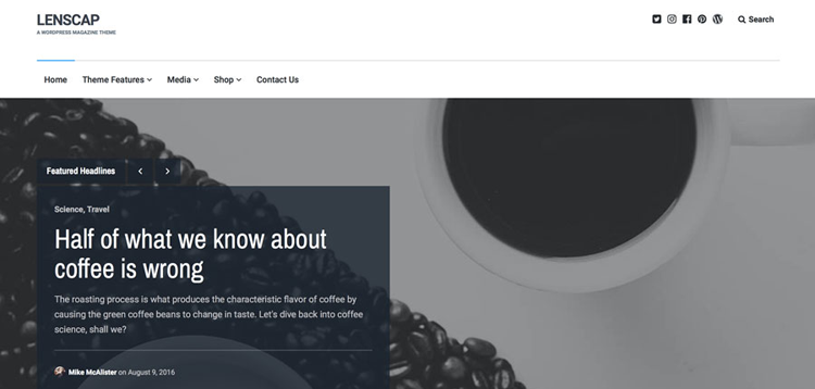 Item cover for download Array Themes Lenscap WordPress Theme
