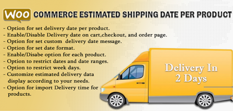 Item cover for download WooCommerce Estimated Shipping Date Per Product
