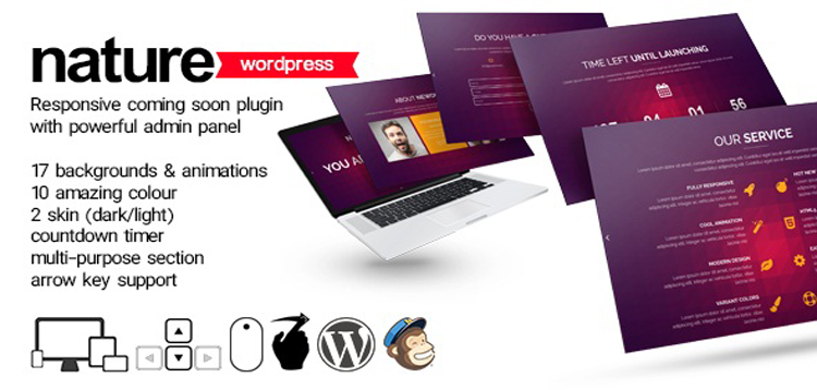 Item cover for download Nature - Responsive Coming Soon WP Plugin