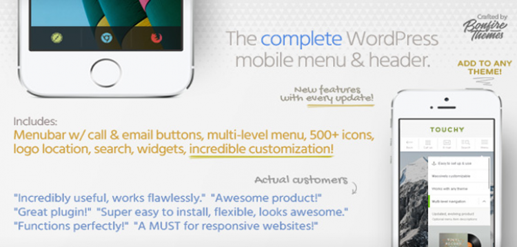 Item cover for download Touchy - WordPress Mobile Menu Plugin