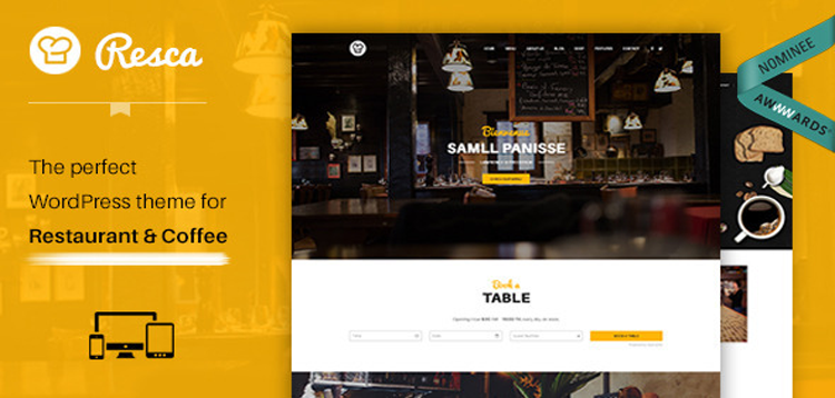 Item cover for download WordPress Restaurant Theme - Resca