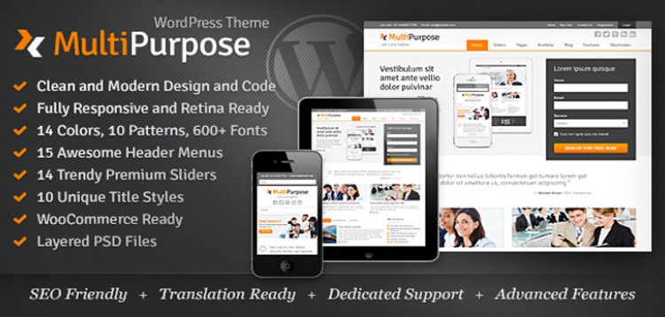 Item cover for download MultiPurpose - Responsive WordPress Theme