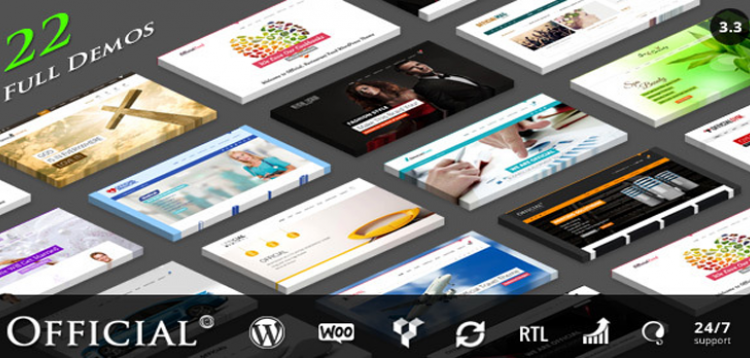 Item cover for download Official Website WordPress Theme + RTL