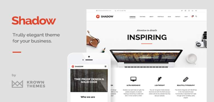 Item cover for download Shadow - Responsive & Retina Multi-Purpose Theme