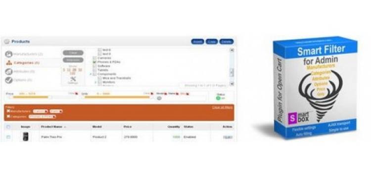 Item cover for download Admin Smart Filter for OpenCart