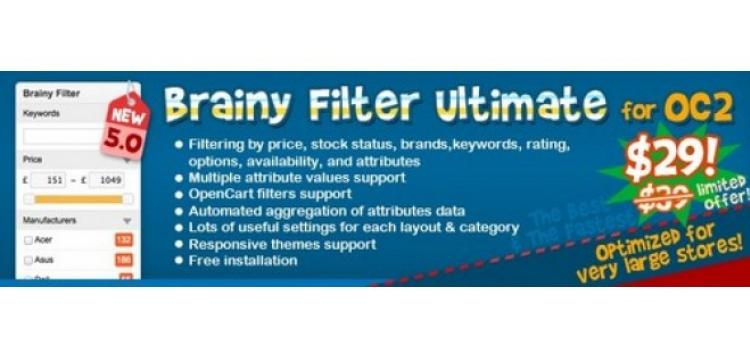 Item cover for download Brainy Filter Ultimate OpenCart
