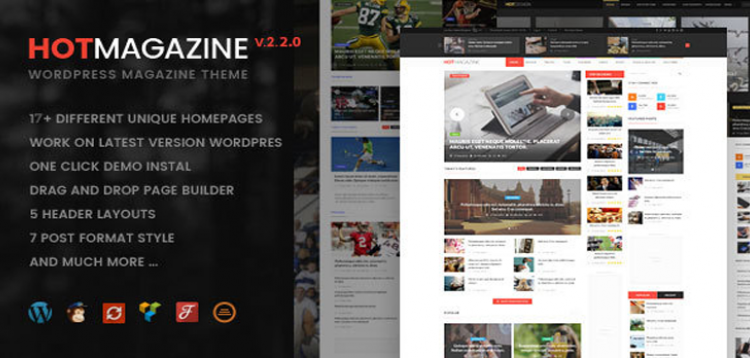 Item cover for download Hotmagazine - News & Magazine WordPress Theme
