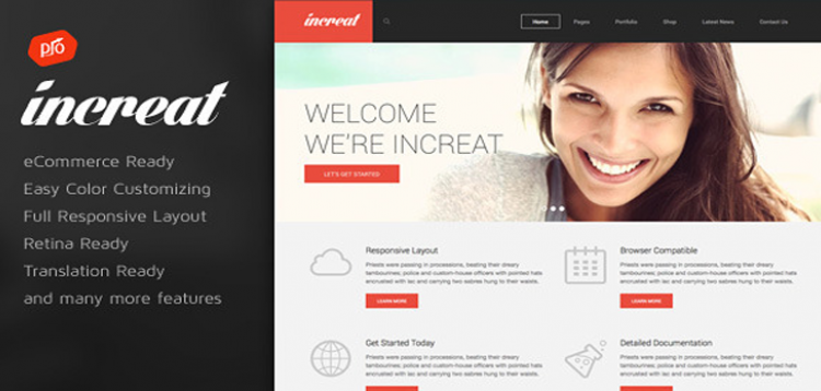 Item cover for download Increat - Responsive Multi-Purpose Theme