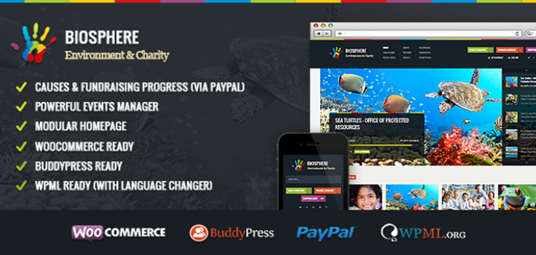 Item cover for download Biosphere - Environmental & Charity WP Theme