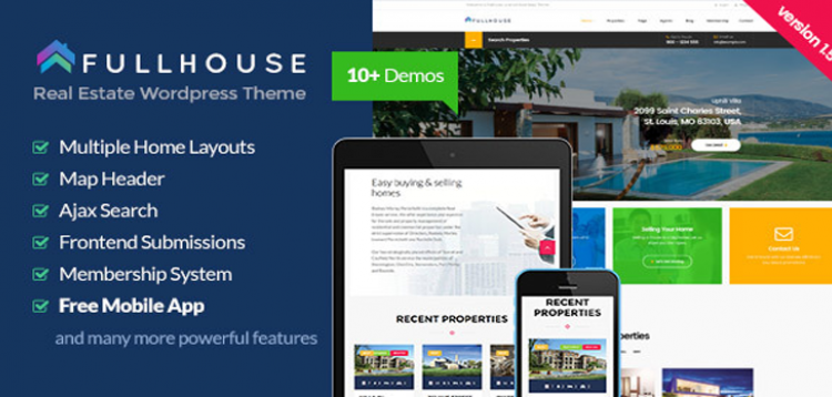 Item cover for download FullHouse - Real Estate Responsive WordPress Theme