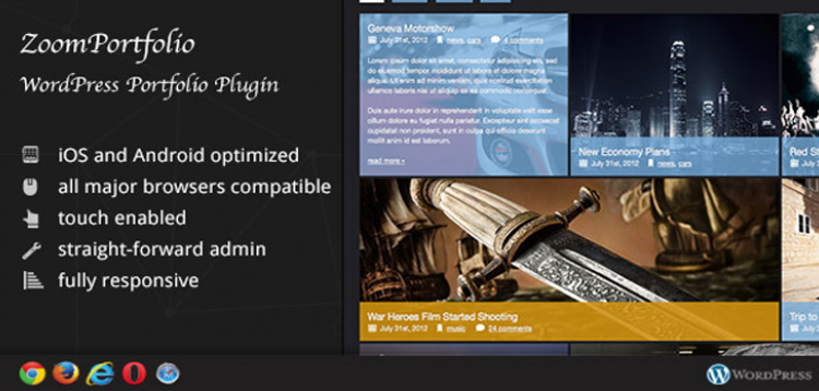 Item cover for download ZoomFolio - WordPress Portfolio Plugin