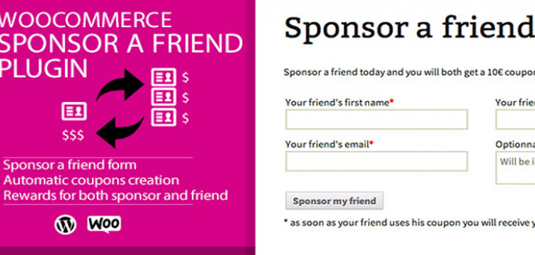 Item cover for download WooCommerce Sponsor a Friend Plugin