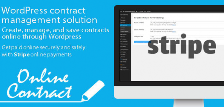 Item cover for download WP Online Contract Stripe Payments
