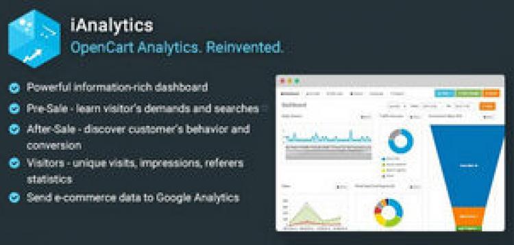 Item cover for download iAnalytics - OpenCart Analytics. 
