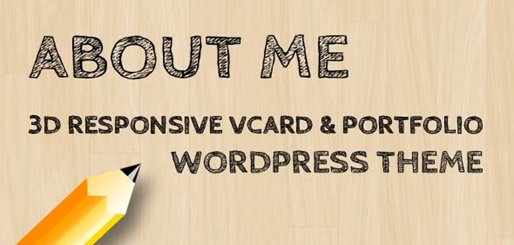 Item cover for download AboutMe - 3D Responsive Vcard & Portfolio WP-Theme