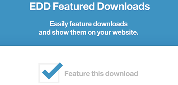 Item cover for download Easy Digital Downloads Featured Downloads