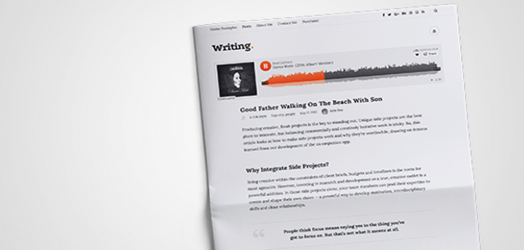 Item cover for download Writing Blog - Personal Blog