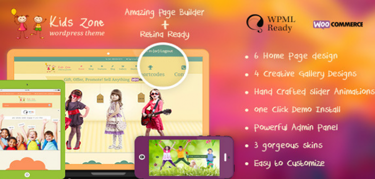 Item cover for download Kids Zone | Children & Kids WordPress Theme