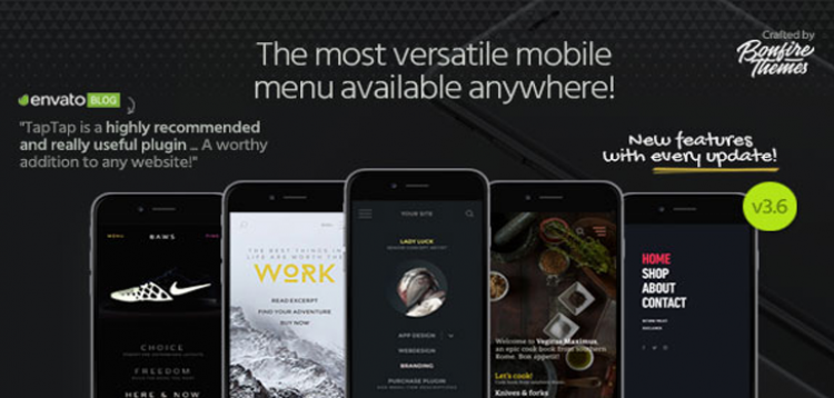 Item cover for download TapTap: A Super Customizable WordPress Mobile Menu