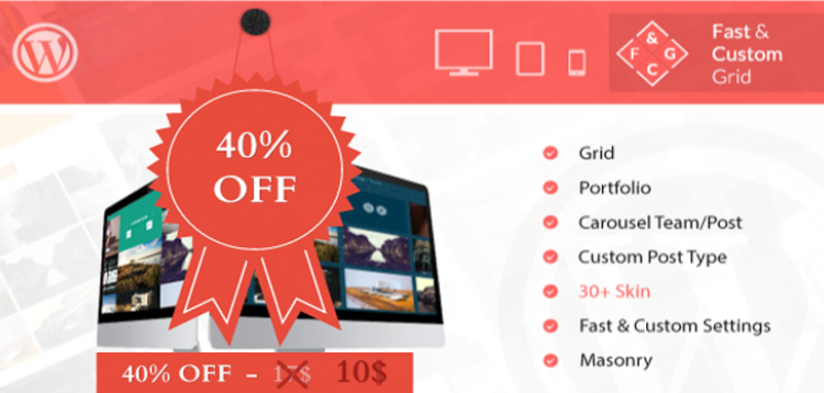 Item cover for download Fast & Custom Grid - Wordpress Plugin