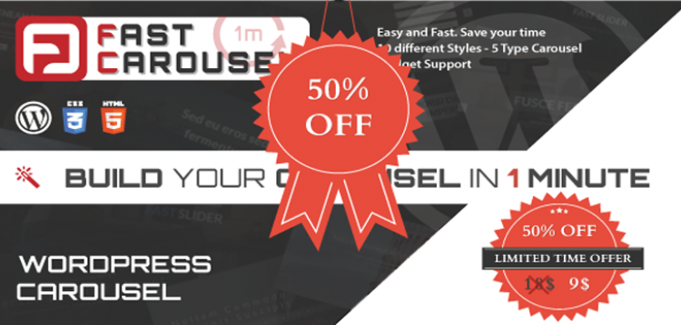 Item cover for download Fast Carousel - Wordpress Premium Plugin
