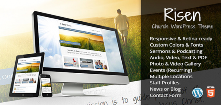 Item cover for download Risen - Church WordPress Theme (Responsive)